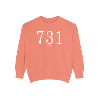 731 Throwback Comfort Colors Sweatshirt - Tucked & Threaded
