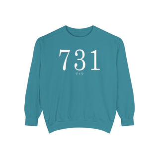 731 Throwback Comfort Colors Sweatshirt - Tucked & Threaded