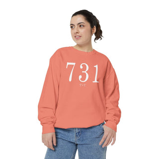 731 Throwback Comfort Colors Sweatshirt - Tucked & Threaded