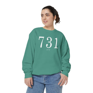 731 Throwback Comfort Colors Sweatshirt - Tucked & Threaded