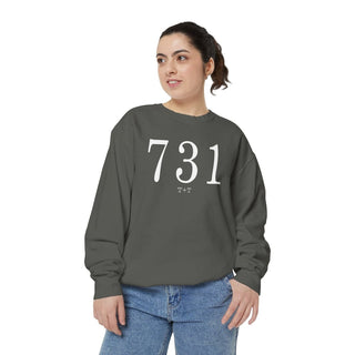 731 Throwback Comfort Colors Sweatshirt - Tucked & Threaded