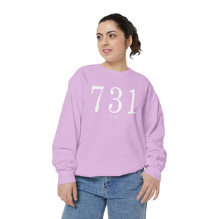 731 Throwback Comfort Colors Sweatshirt - Tucked & Threaded