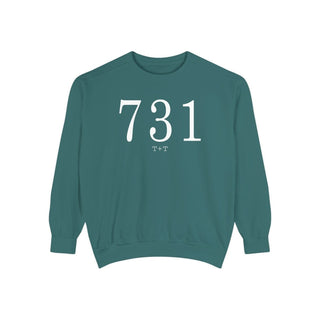 731 Throwback Comfort Colors Sweatshirt - Tucked & Threaded