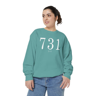 731 Throwback Comfort Colors Sweatshirt - Tucked & Threaded