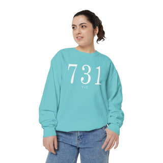 731 Throwback Comfort Colors Sweatshirt - Tucked & Threaded