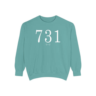 731 Throwback Comfort Colors Sweatshirt - Tucked & Threaded