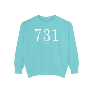 731 Throwback Comfort Colors Sweatshirt - Tucked & Threaded