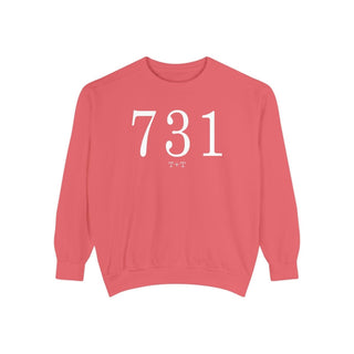 731 Throwback Comfort Colors Sweatshirt - Tucked & Threaded