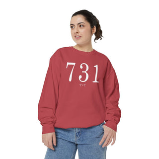 731 Throwback Comfort Colors Sweatshirt - Tucked & Threaded