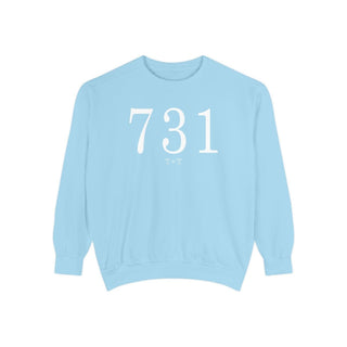 731 Throwback Comfort Colors Sweatshirt - Tucked & Threaded