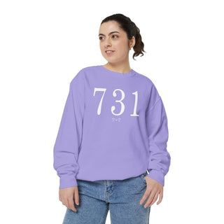 731 Throwback Comfort Colors Sweatshirt - Tucked & Threaded