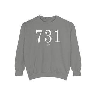 731 Throwback Comfort Colors Sweatshirt - Tucked & Threaded
