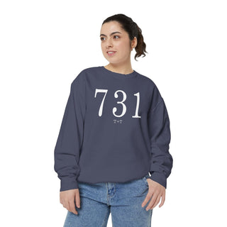 731 Throwback Comfort Colors Sweatshirt - Tucked & Threaded