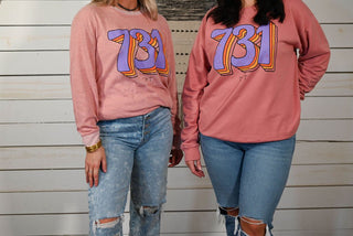 731 Vintage Mauve Sweatshirt - Tucked & Threaded