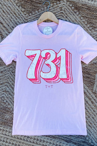 731 Vintage Pink Tee - Tucked & Threaded