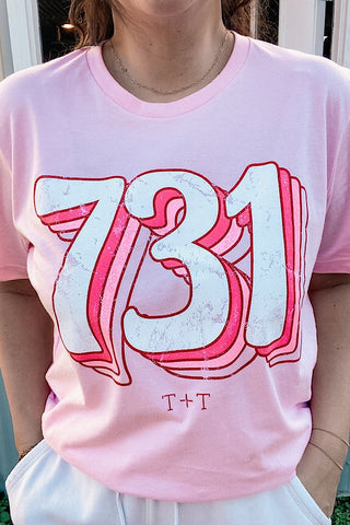 731 Vintage Pink Tee - Tucked & Threaded