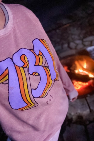 731 Vintage Rose Terry Pullover - Tucked & Threaded