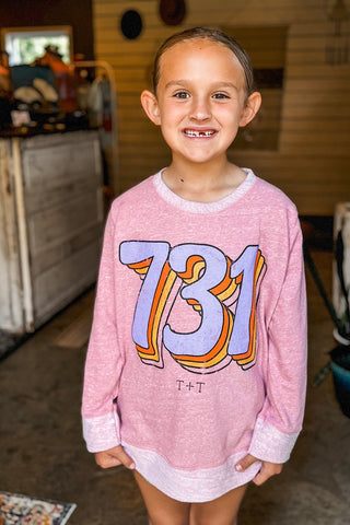 731 Vintage Rose Terry Youth Pullover - Tucked & Threaded