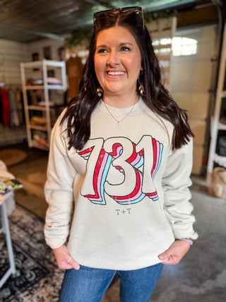 731 Vintage Sand Fleece-Lined Ladies' Sweatshirt - Tucked & Threaded