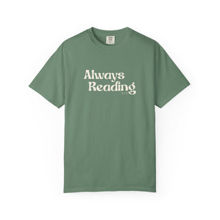 Always Reading Book-Lover Graphic Unisex Tee - Tucked & Threaded