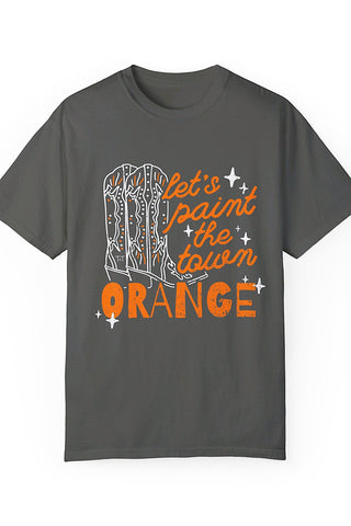 Paint the Town Orange Charcoal Adult Tee