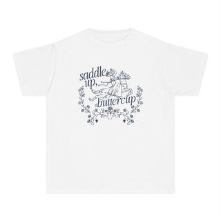 Saddle Up Buttercup Youth Tee - Tucked & Threaded