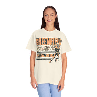 Greenfield Jackets Football Ivory Tee-T-Shirt-Printify-Ivory-S-Tucked &amp; Threaded