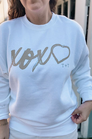 XOXO White Sweatshirt