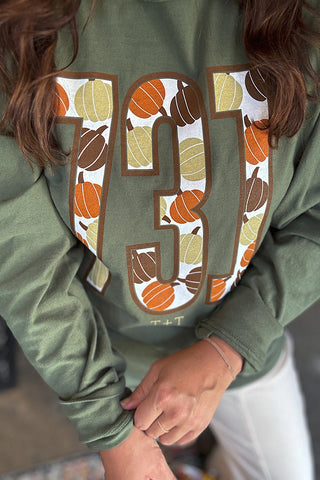 731 Pumpkin Olive Long-Sleeve Tee