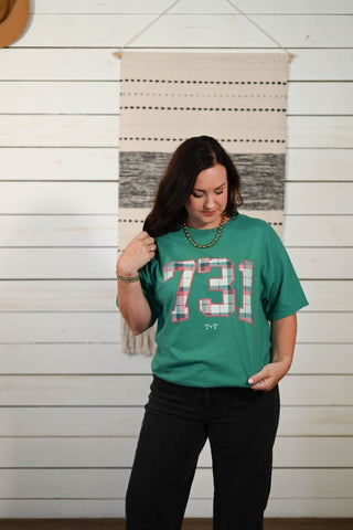 901 Christmas Plaid Adult Tee - Tucked & Threaded