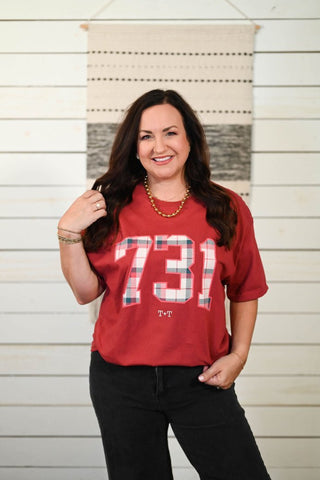 901 Christmas Plaid Adult Tee - Tucked & Threaded