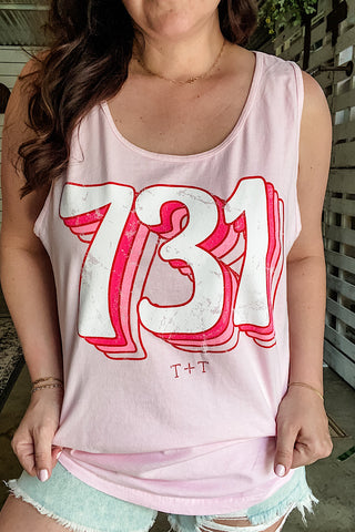 731 Vintage Soft Pink Unisex Tank