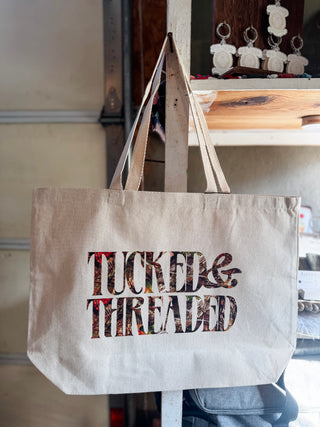Tucked & Threaded Camo Canvas Jumbo Tote