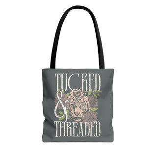 Tucked & Threaded Tiger Tote Bag