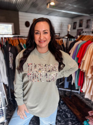 Tucked & Threaded Unisex Long-Sleeve Tee