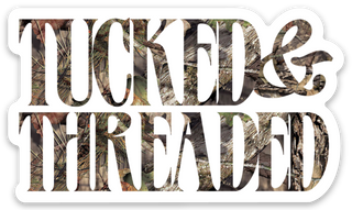 Tucked & Threaded Camo Sticker