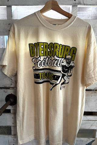 OOPS Dyersburg Trojans Football Ivory Tee