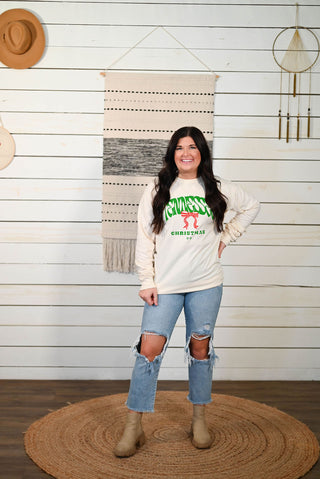 Tennessee Christmas Ivory Long-Sleeve Tee