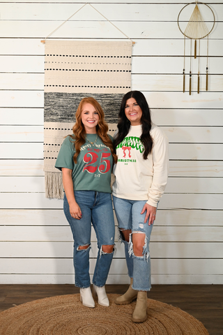 Tennessee Christmas Ivory Long-Sleeve Tee