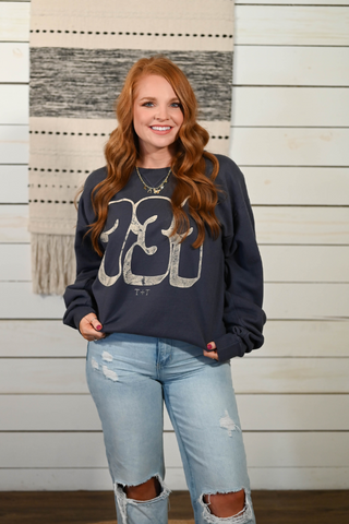 731 Bubble Slate Blue Sweatshirt