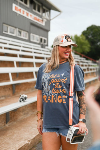 Paint the Town Orange Denim Adult Tee