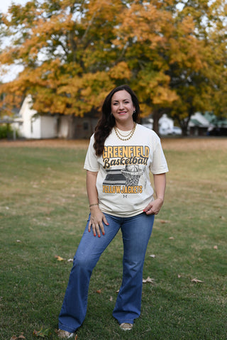 Greenfield Jackets Basketball Ivory Tee