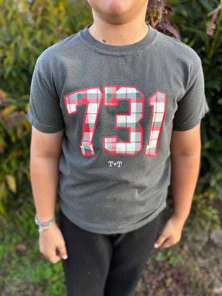 731 Plaid Pepper Youth Tee