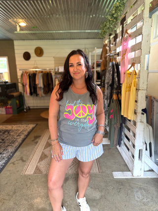 Find the Joy Grey or Blue Jean Unisex Tank