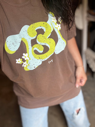 731 Groovy Days in Blue Comfort Colors Tee - Tucked & Threaded
