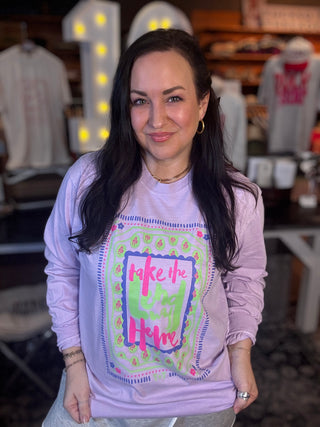 Take the Long Way Home Unisex Long-Sleeve Graphic Tee