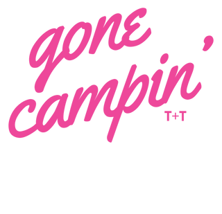 Gone Campin' Hunter Green Drapey Tee - Tucked & Threaded