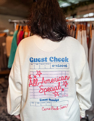 All American Ivory Unisex Sweatshirt - Tucked & Threaded