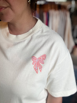 All American Midweight Faded Cream Tee - Tucked & Threaded