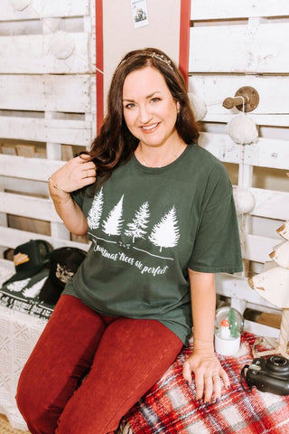 All Christmas Trees are Perfect Pine Tee - Tucked & Threaded